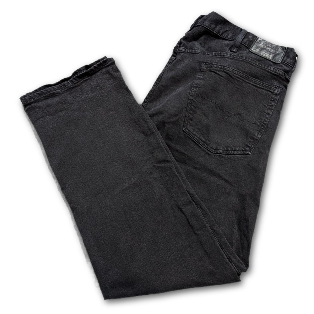 Polo Ralph Lauren Mens Jeans Black 38x32 Denim Stretch Pockets Regular Dark Wash